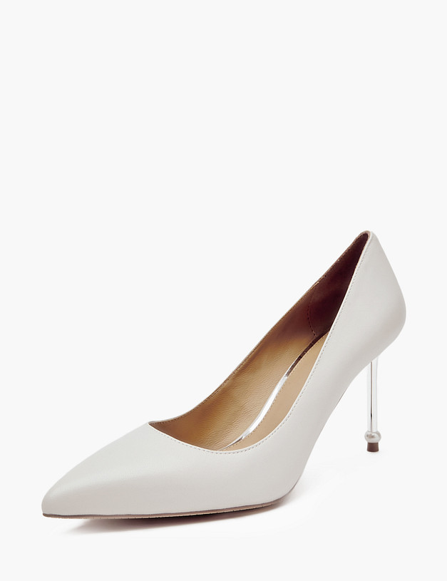 Молочные женские туфли на шпильке MASCOTTE 172-210211-3502M | ракурс 2 Молочные женские туфли на шпильке MASCOTTE 172-210211-3502M | ракурс 2