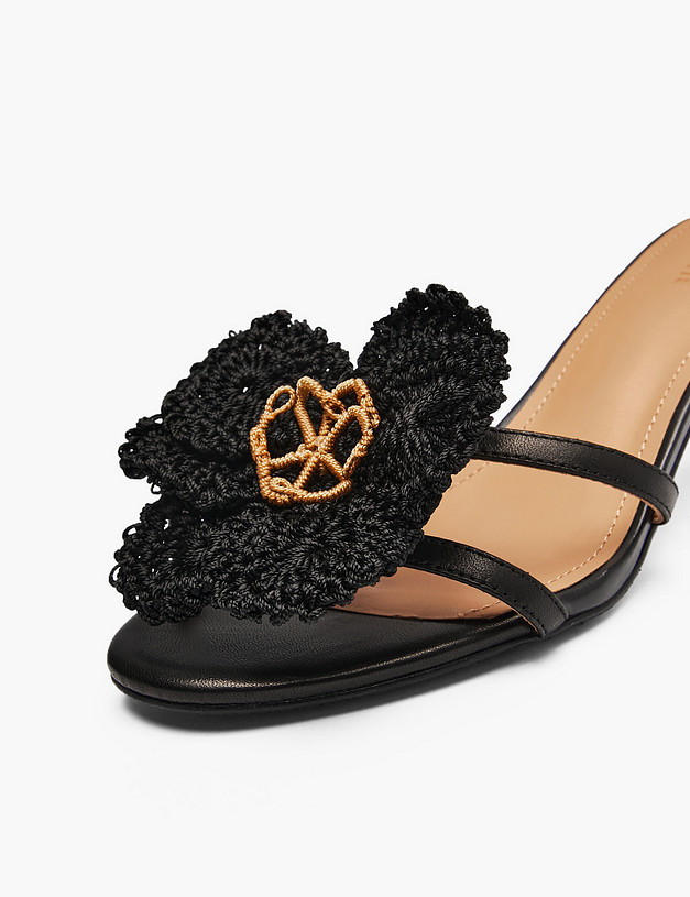 Черные женские сабо MASCOTTE 233-6102912-3501M | ракурс 6