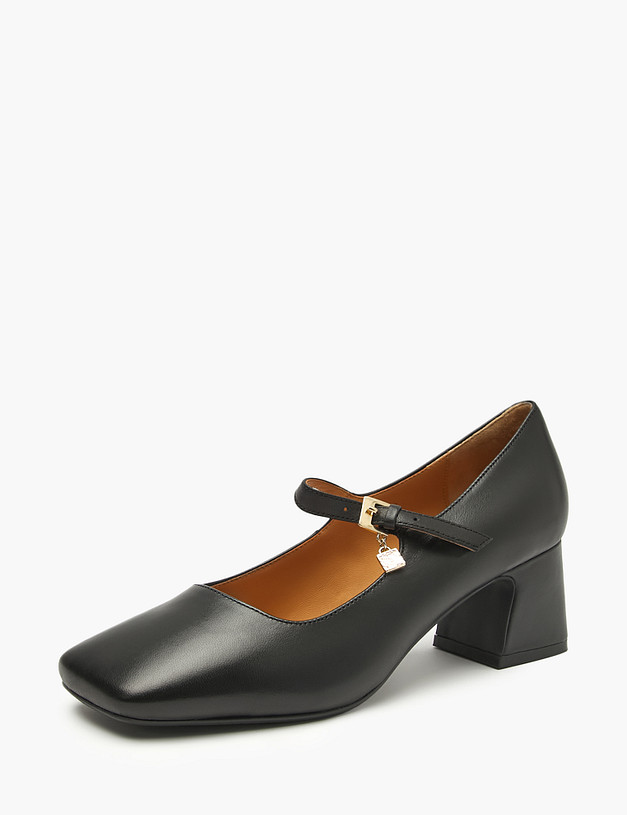 Черные женские туфли Мэри Джейн MASCOTTE 126-521711-3501M | ракурс 2