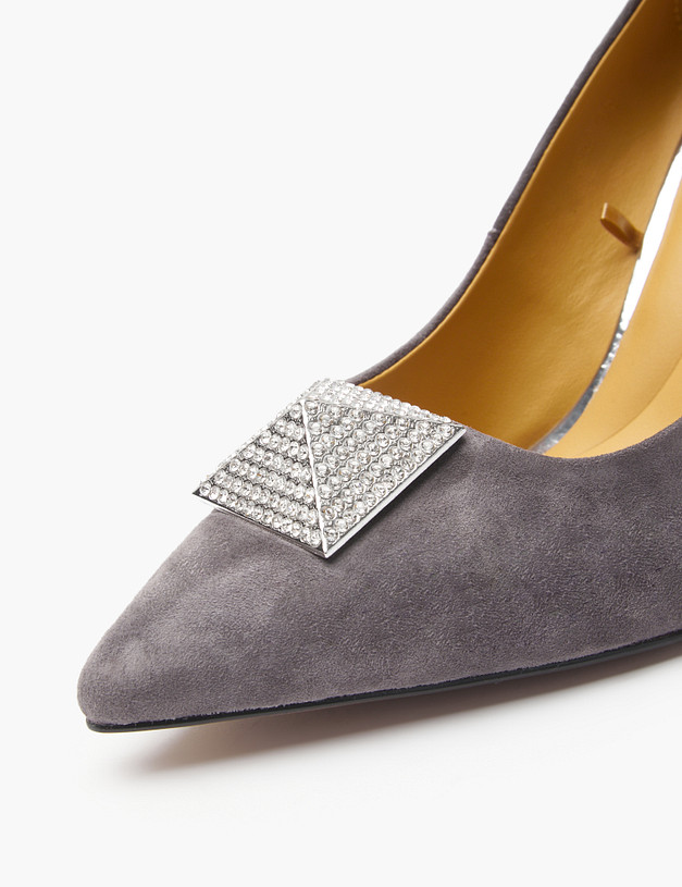 Серые женские туфли MASCOTTE 94-422512-0610 | ракурс 8 Серые женские туфли MASCOTTE 94-422512-0610 | ракурс 8