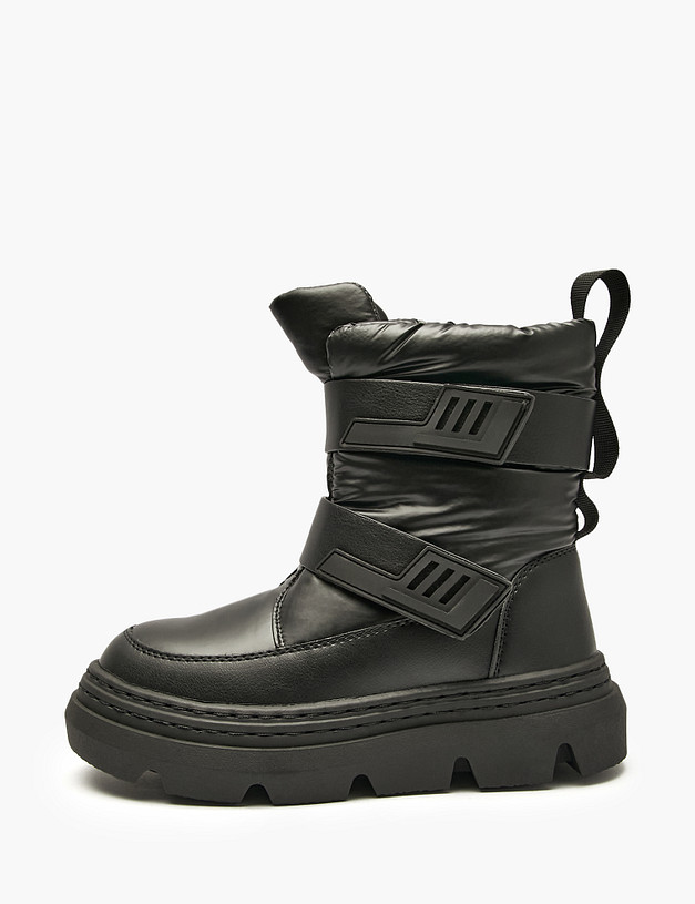 Черные зимние ботинки для девочек MASCOTTE 98-524751-0202 | ракурс 2