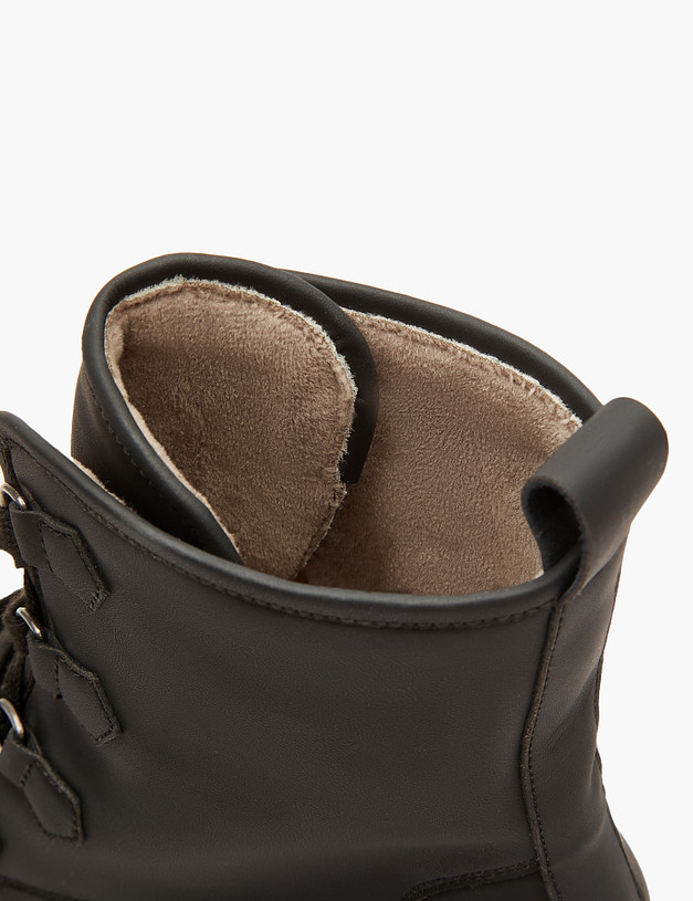 Черные женские ботинки на грубой подошве MASCOTTE 234-224926-0602 | ракурс 6