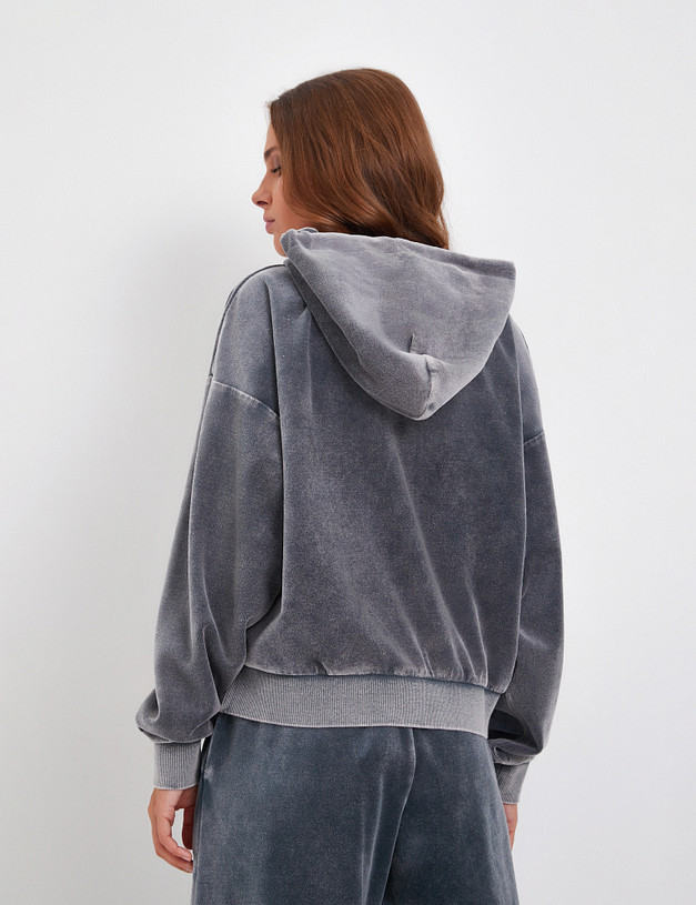 Графитовое женское худи MASCOTTE 888-4207-2610 | ракурс 5