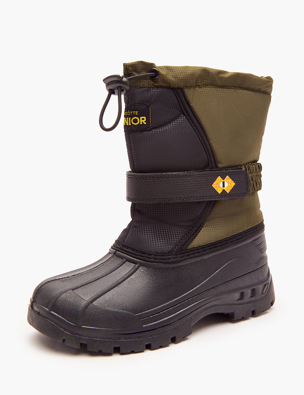 Оливковые детские дутики MASCOTTE 151-322141-0204 | ракурс 4