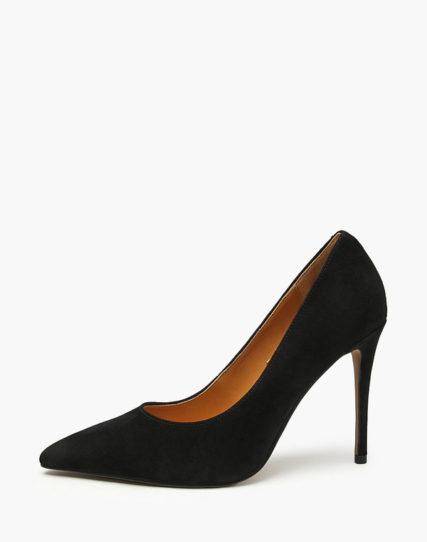 Черные женские велюровые туфли 7990₽