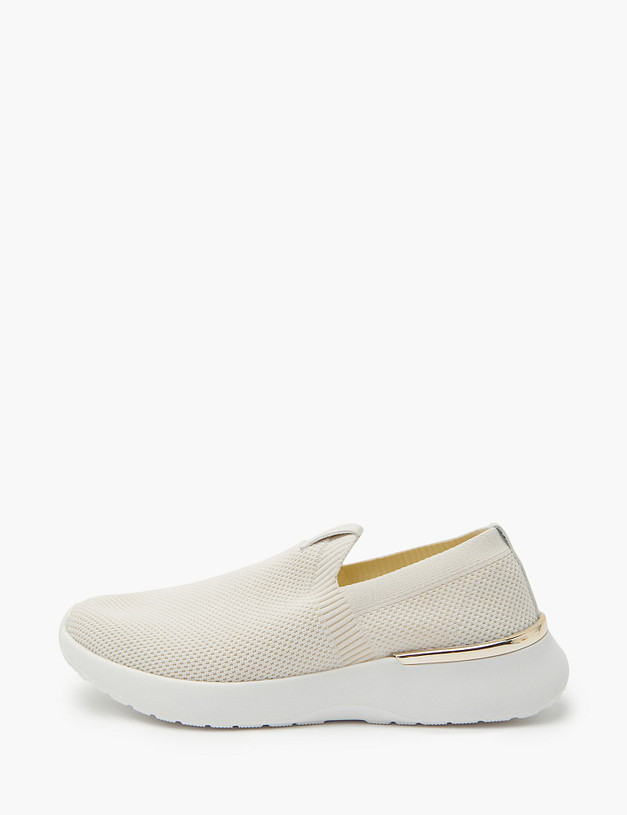 Бежевые женские кроссовки из текстиля MASCOTTE 18-310391-0208 | ракурс 1