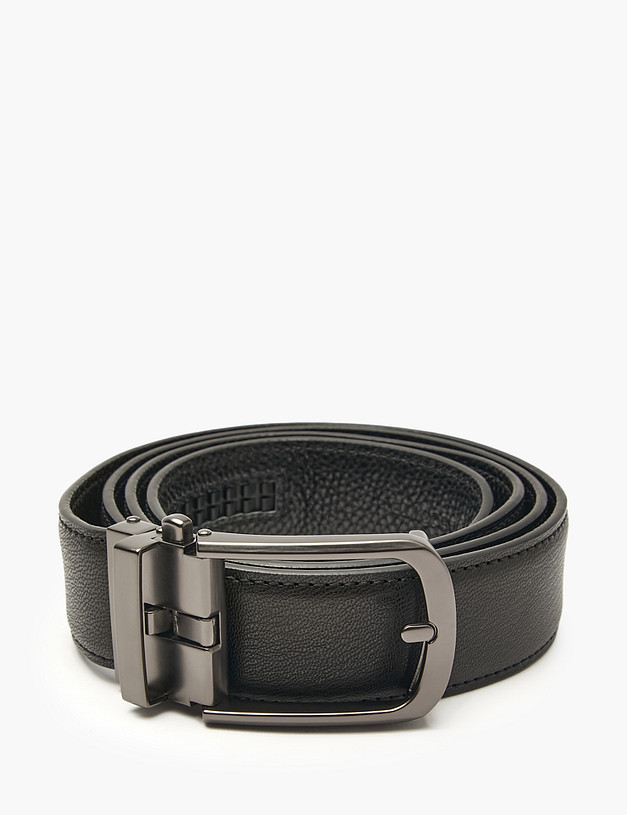 Черный мужской ремень MASCOTTE 727-5204-602 | ракурс 2