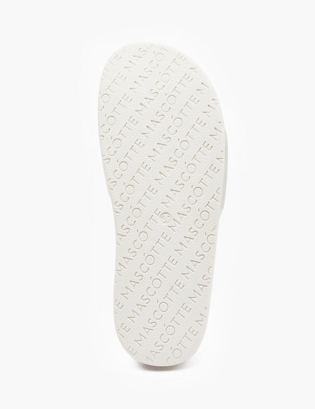 Белые женские сабо MASCOTTE 128-517021-0601 | ракурс 5 Белые женские сабо MASCOTTE 128-517021-0601 | ракурс 5