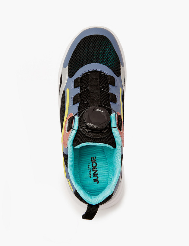 Черно-синие детские кроссовки MASCOTTE 189-413321-0202 | ракурс 7 Черно-синие детские кроссовки MASCOTTE 189-413321-0202 | ракурс 7