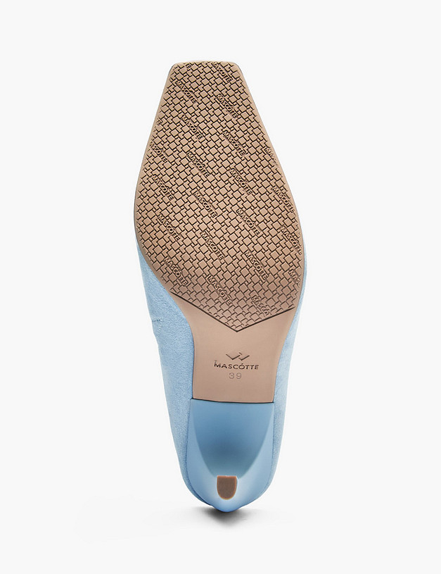 Голубые женские мюли MASCOTTE 175-5163011-5613M | ракурс 5
