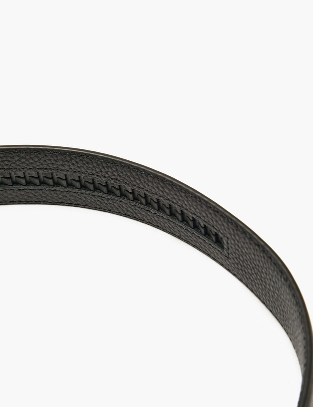 Черный мужской ремень MASCOTTE 703-4111-6002 | ракурс 6