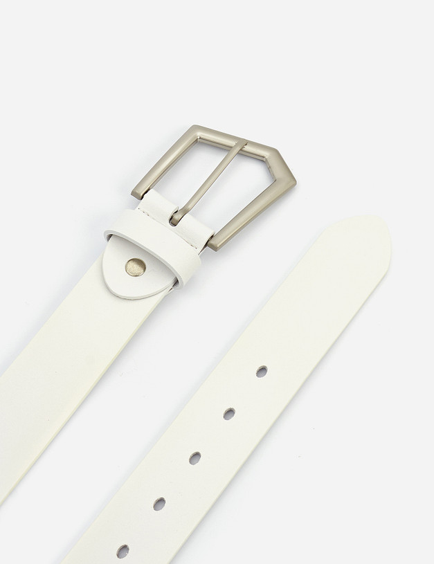 Белый женский ремень MASCOTTE 701-1208-601 | ракурс 3