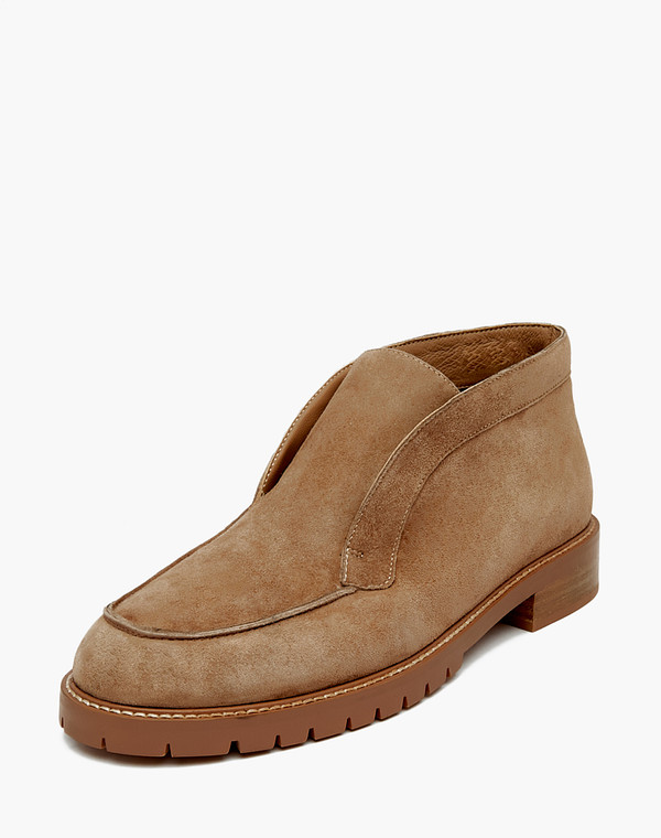 172-2265421-3671M Ботинки женские велюр/ворсин-нат.кожа беж, Mascotte