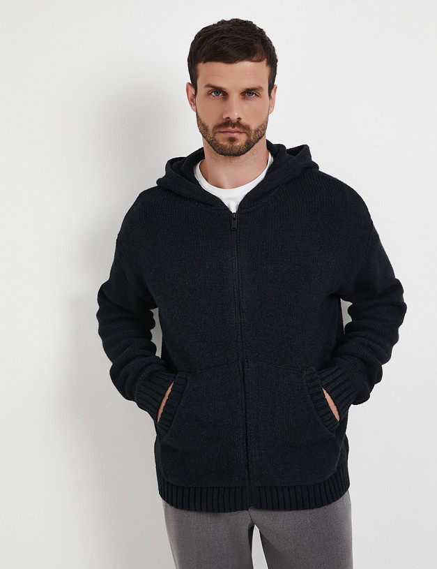 Графитовый мужской кардиган MASCOTTE 971-5212-2610 | ракурс 1