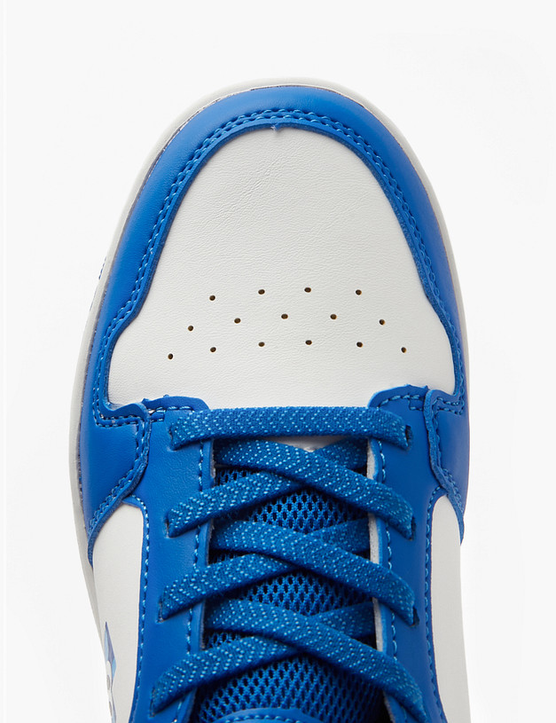 Синие высокие детские кроссовки с липучкой MASCOTTE 18-411622-0603 | ракурс 6 Синие высокие детские кроссовки с липучкой MASCOTTE 18-411622-0603 | ракурс 6