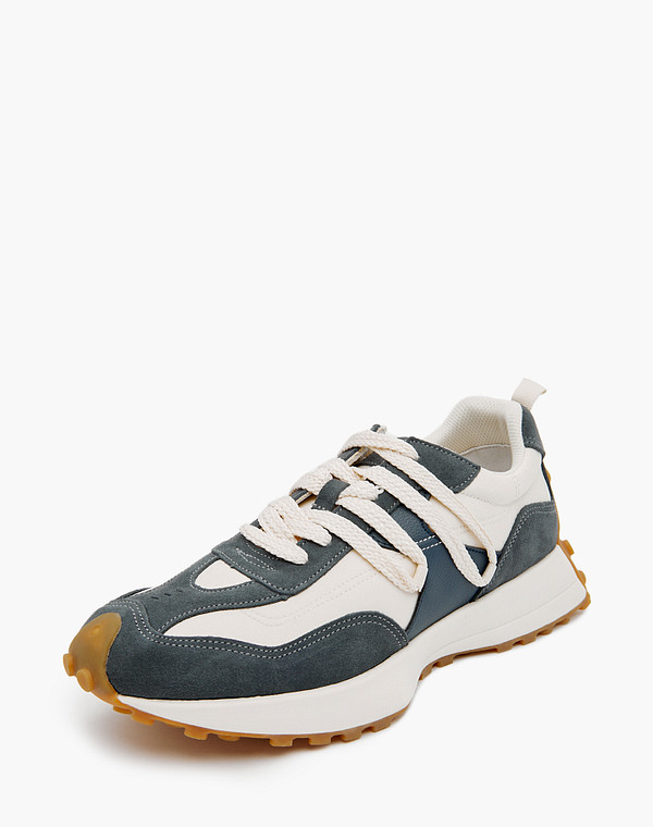 128-310321-0210 Полуботинки для активного отдыха мужские велюр-текстиль/текстиль серый-бел, Mascotte Lite