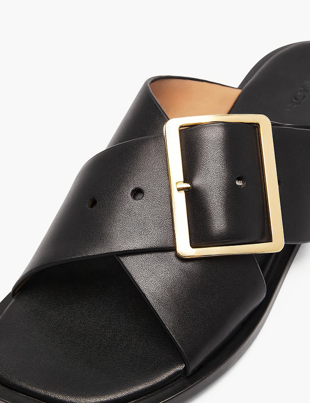 Черные женские сабо MASCOTTE 58-612011-0102 | ракурс 6