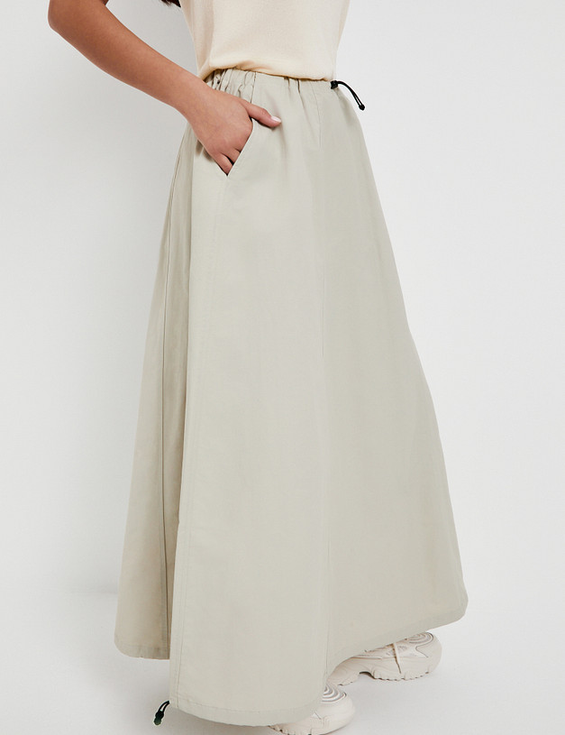 Серо-бежевая женская юбка MASCOTTE 974-5103-2608 | ракурс 4
