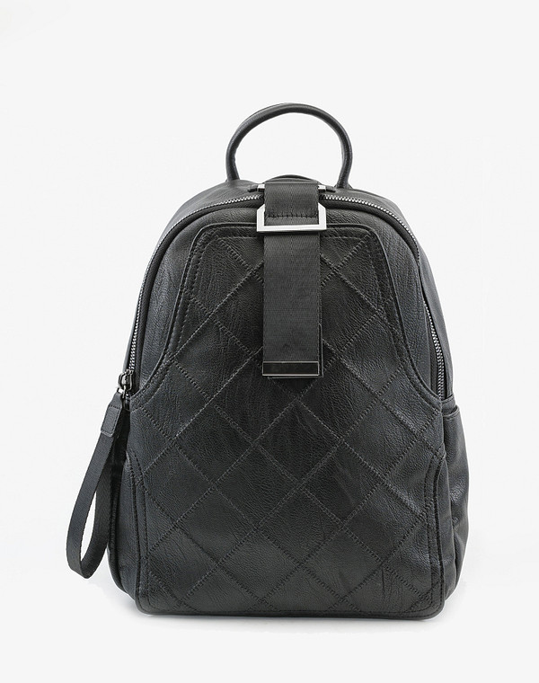 642-8206-02 Рюкзак женский и.кожа/текстиль черн, M, Mascotte