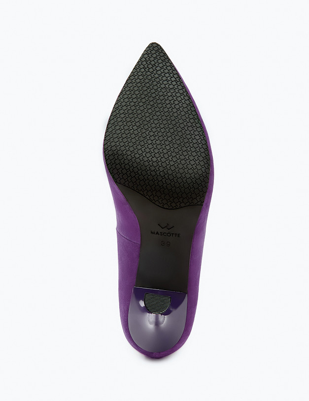 Фиолетовые женские туфли MASCOTTE 172-318711-0607 | ракурс 5 Фиолетовые женские туфли MASCOTTE 172-318711-0607 | ракурс 5