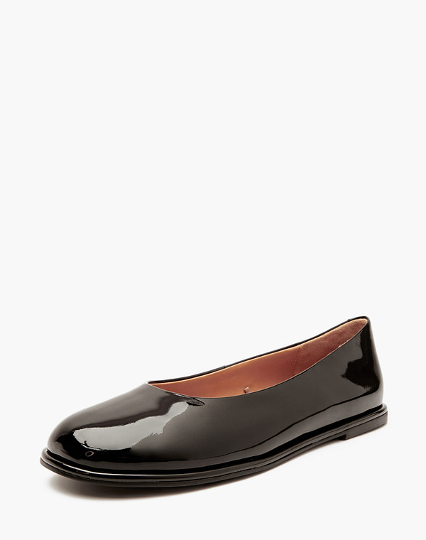 126-414811-3701M Туфли женские лак.кожа/нат.кожа черн, Mascotte