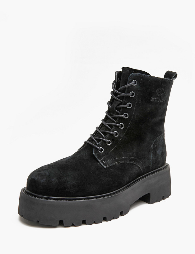 Черные женские зимние ботинки MASCOTTE 22-4240631-3605M | ракурс 2