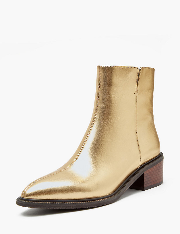 Золотые женские казаки MASCOTTE 172-3201624-0115 | ракурс 3