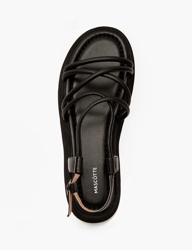Черные женские сандалии MASCOTTE 172-4126213-7501M | ракурс 4 Черные женские сандалии MASCOTTE 172-4126213-7501M | ракурс 4