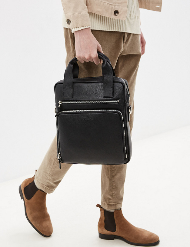Черная мужская сумка MASCOTTE 658-1213-102 | ракурс 1