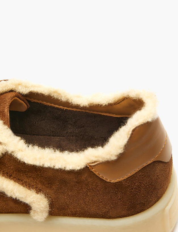 Рыжие женские кеды на платформе MASCOTTE 22-5280121-4691M | ракурс 6 Рыжие женские кеды на платформе MASCOTTE 22-5280121-4691M | ракурс 6