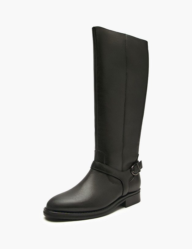 Черные женские сапоги MASCOTTE 22-5280723-3100M | ракурс 2 Черные женские сапоги MASCOTTE 22-5280723-3100M | ракурс 2