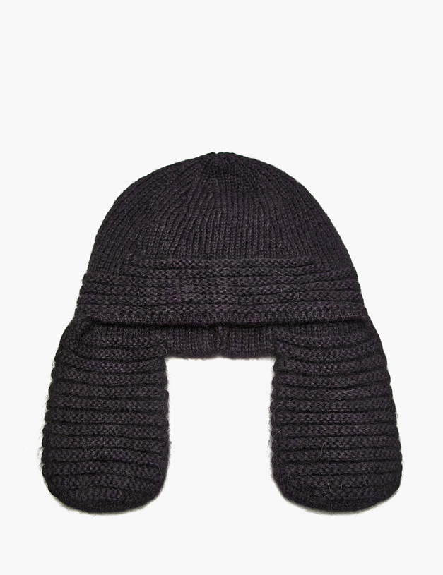 Синяя женская шапка-ушанка MASCOTTE 998-5205-503 | ракурс 2