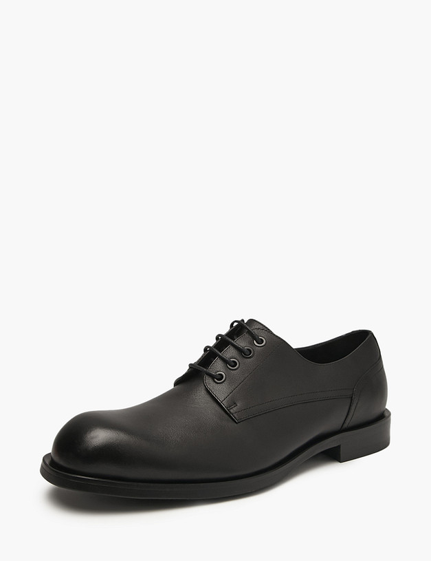 Черные мужские дерби из натуральной кожи MASCOTTE 175-520711-0102 | ракурс 3