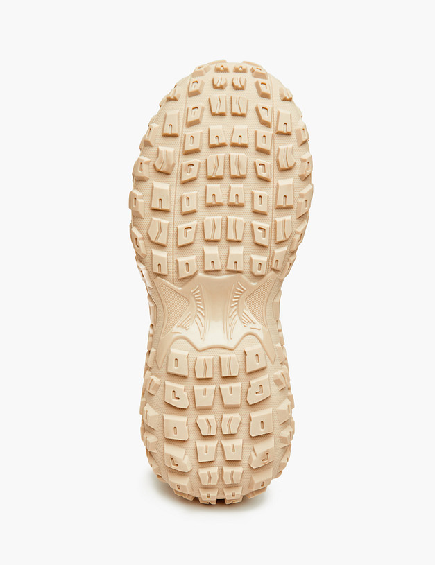 Бежевые женские утепленные кроссовки MASCOTTE 234-323621-0408 | ракурс 5