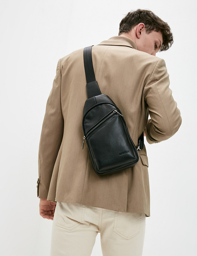 Черная мужская сумка MASCOTTE 604-0209-102 | ракурс 1