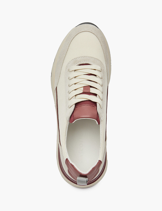 Молочные мужские кроссовки MASCOTTE 22-5150611-2255M | ракурс 4 Молочные мужские кроссовки MASCOTTE 22-5150611-2255M | ракурс 4