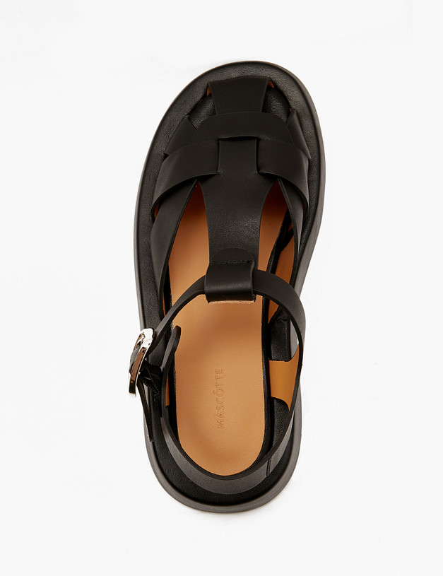 Черные женские сандалии MASCOTTE 172-4121914-3100M | ракурс 4