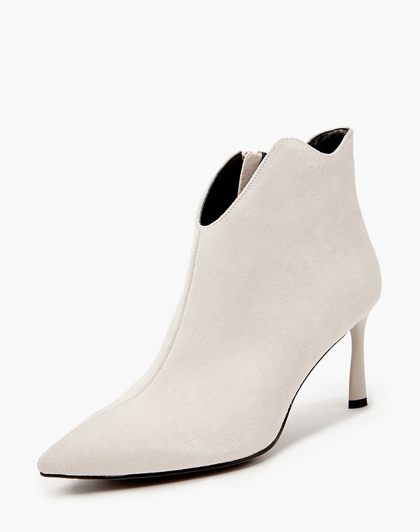 126-410221-0201 Ботинки женские велюр/ворсин-нат.кожа молочн, Mascotte