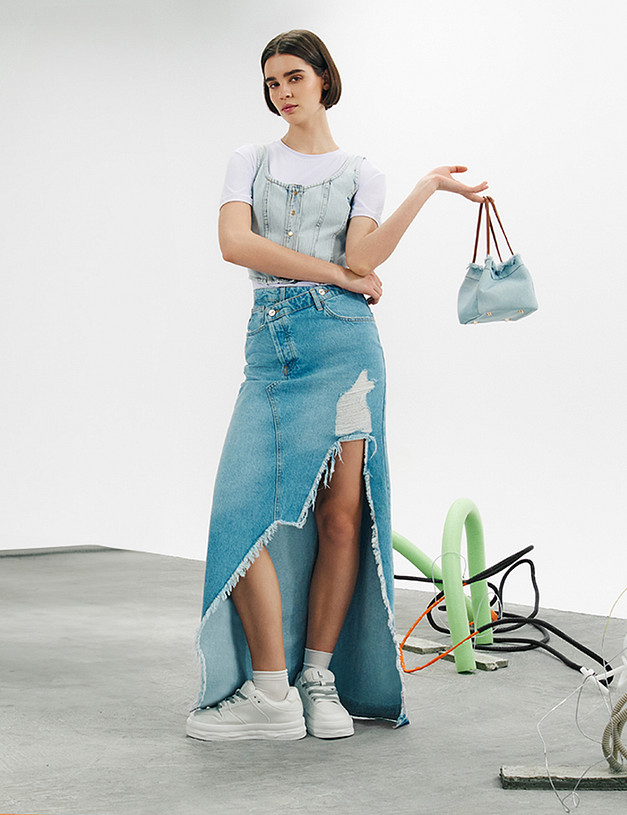 Белые женские кеды MASCOTTE 64-411021-0601 | ракурс 1