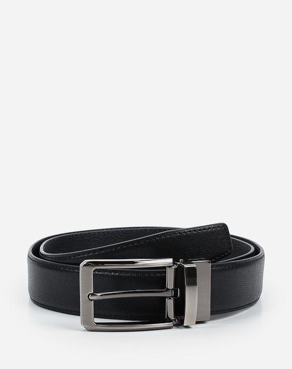 727-0110-102 Ремень муж. нат.кожа черн, Mascotte