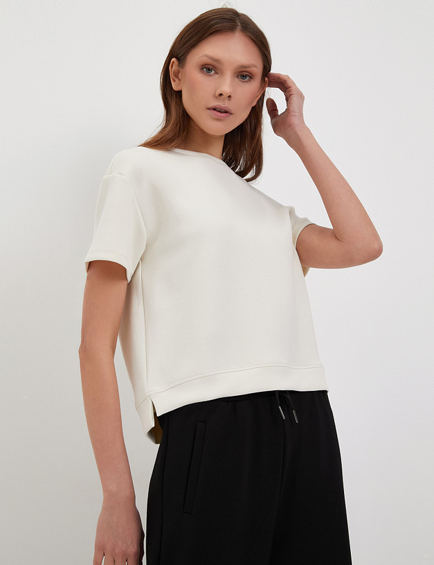 Молочная женская футболка MASCOTTE 890-4106-2401 | ракурс 1 Молочная женская футболка MASCOTTE 890-4106-2401 | ракурс 1