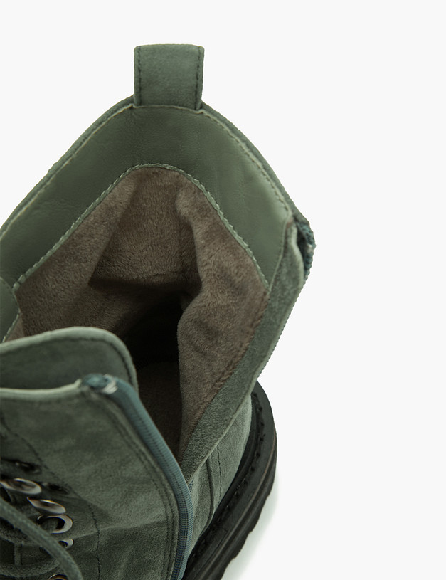 Зеленые женские ботинки из велюра MASCOTTE 15-3205521-4606M | ракурс 7