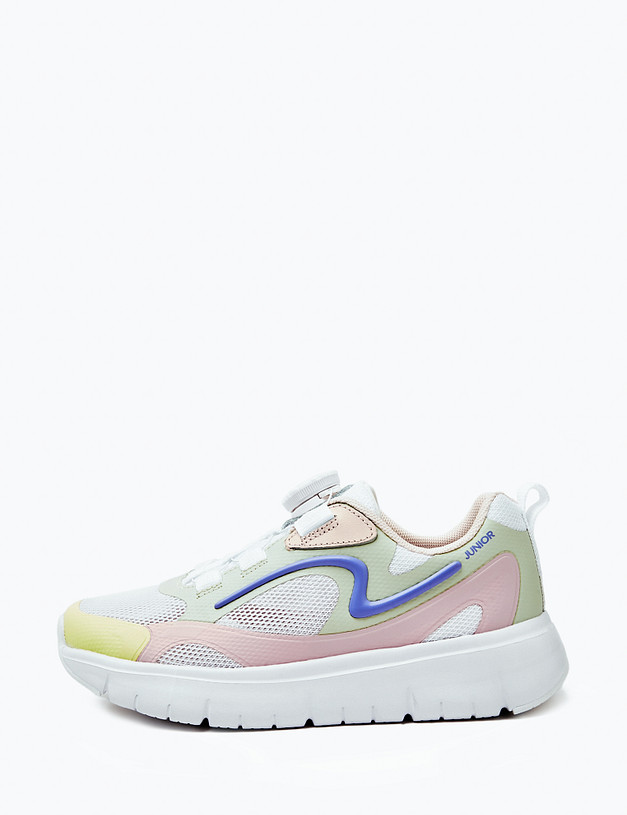 Белые кроссовки для девочек MASCOTTE 189-413321-0201 | ракурс 4 Белые кроссовки для девочек MASCOTTE 189-413321-0201 | ракурс 4