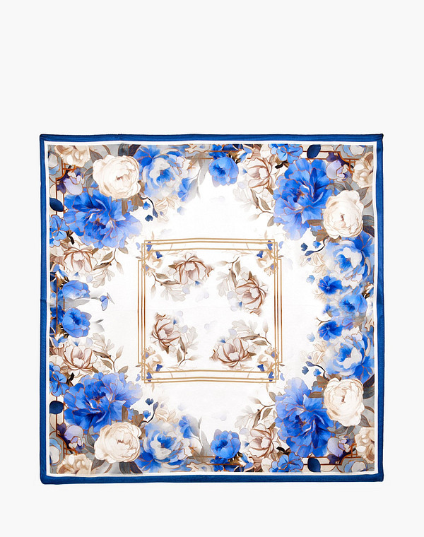 766-6134-2103 Платок женский синий, Mascotte