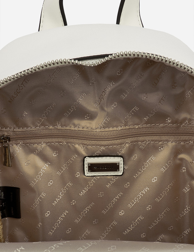 Белый женский рюкзак MASCOTTE 604-1226-601 | ракурс 4 Белый женский рюкзак MASCOTTE 604-1226-601 | ракурс 4