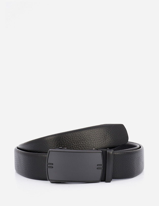 Черный мужской ремень MASCOTTE 727-1209-102 | ракурс 2 Черный мужской ремень MASCOTTE 727-1209-102 | ракурс 2