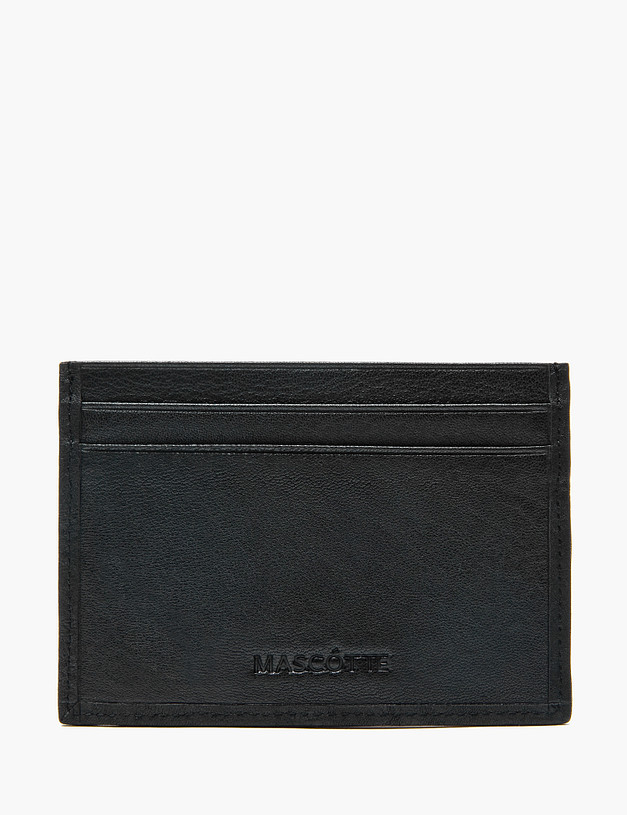 Черный мужской картхолдер MASCOTTE 622-2218-102 | ракурс 2 Черный мужской картхолдер MASCOTTE 622-2218-102 | ракурс 2