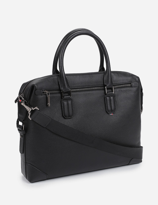 Черный мужской портфель MASCOTTE 604-1128-102 | ракурс 3