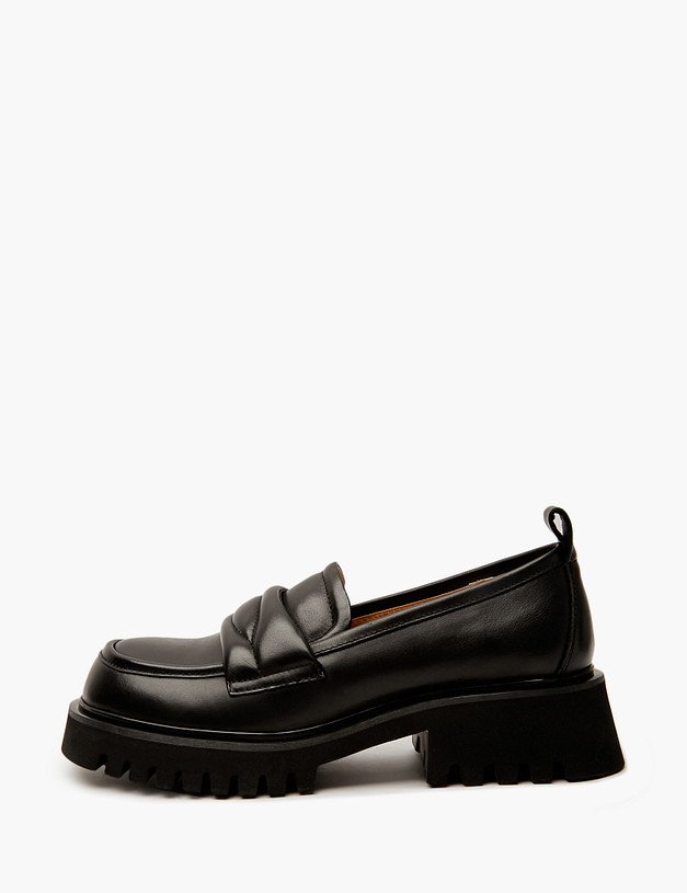 Черные женские лоферы  MASCOTTE 58-411911-0102 | ракурс 2 Черные женские лоферы  MASCOTTE 58-411911-0102 | ракурс 2