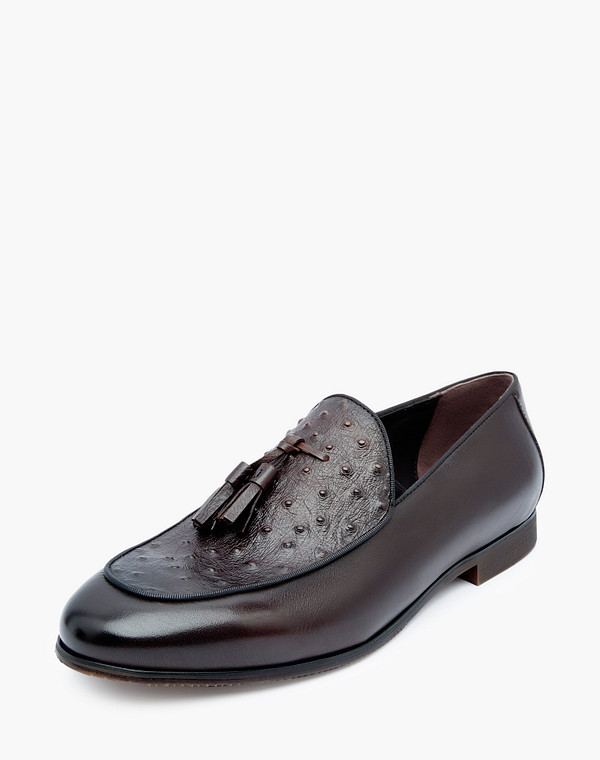 128-312011-0109 Полуботинки мужские нат.кожа/нат.кожа корич, Mascotte